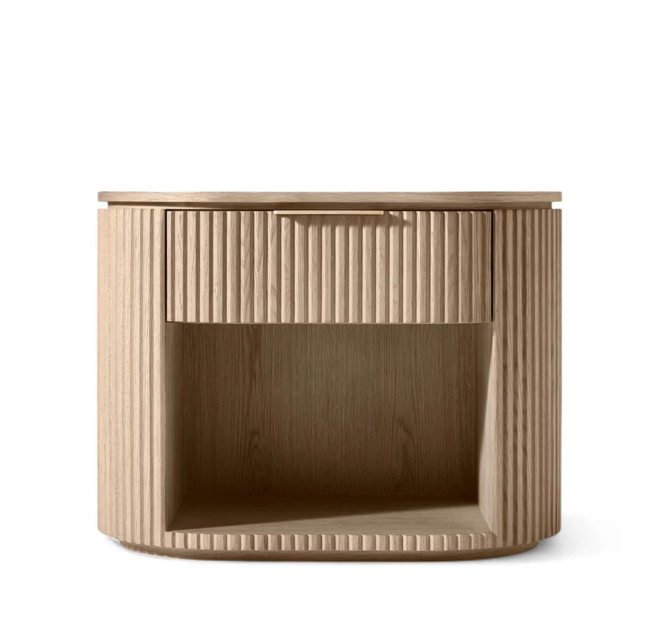 Byron Open Nightstand With Storage