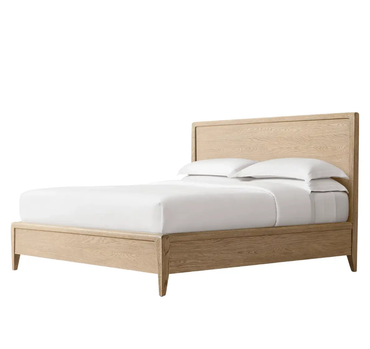 Virginia Oak Wood Panel Bed - Image 2