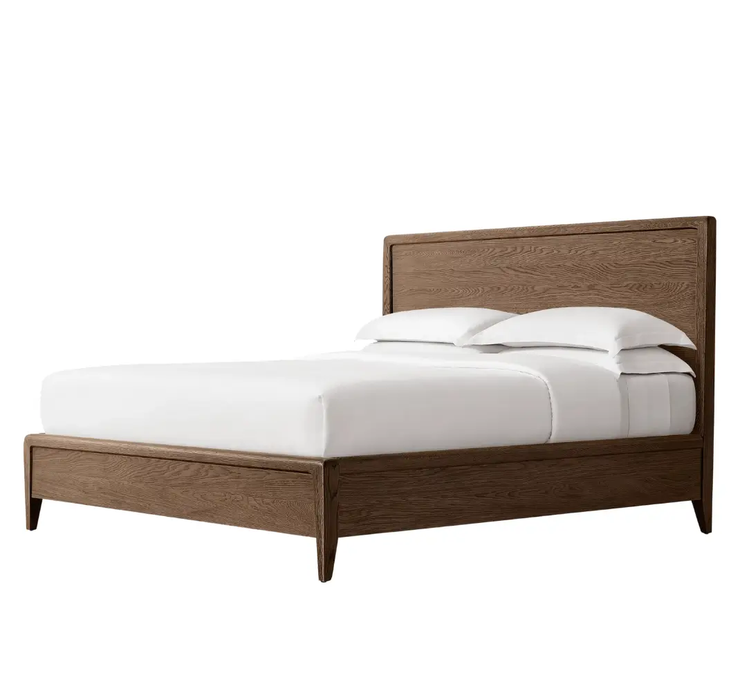 Virginia Oak Wood Panel Bed - Image 5