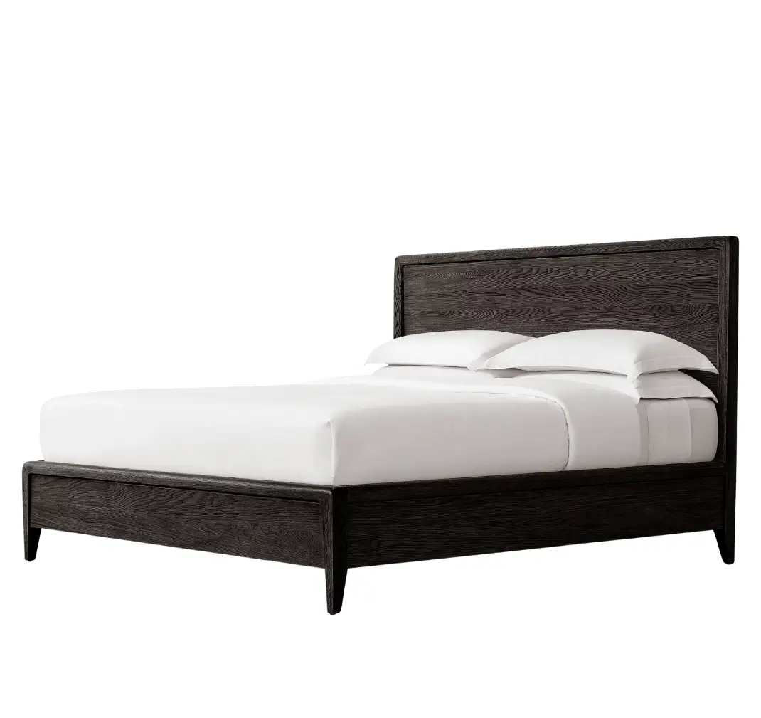 Virginia Oak Wood Panel Bed - Image 6