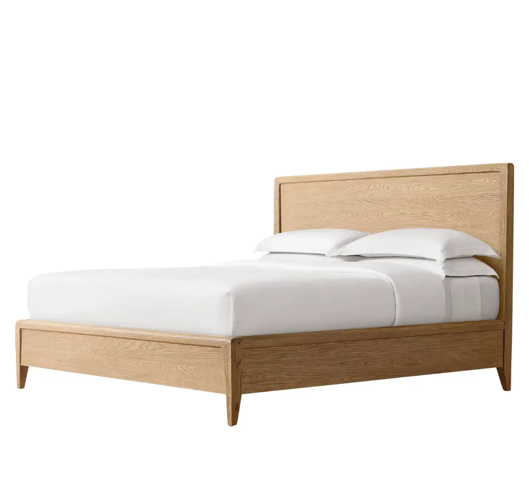 Virginia Oak Wood Panel Bed - Image 7