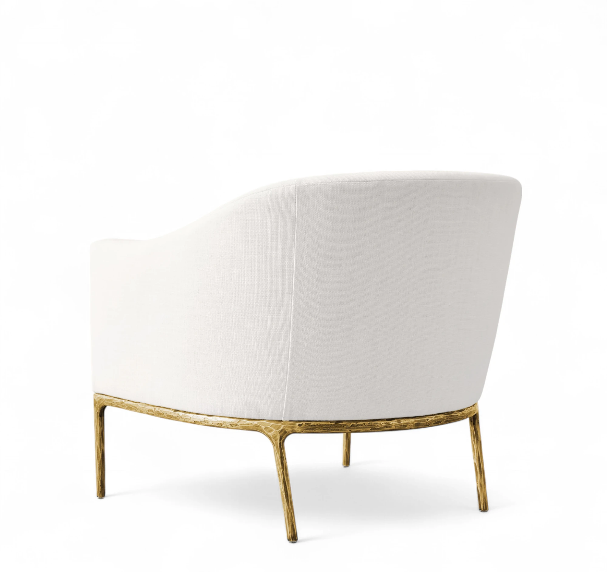 Handmade Forged Barrelback Slope Arm Chair - Image 4