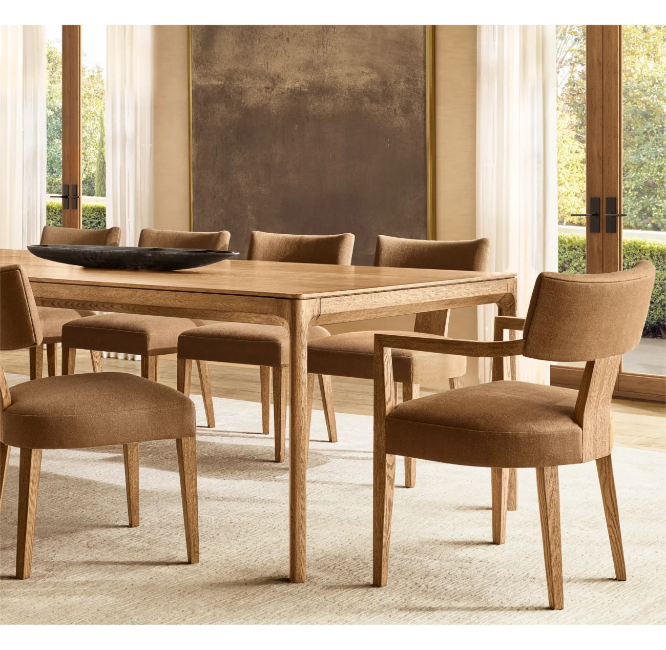 Padua Fabric Dining Armchair - Image 2