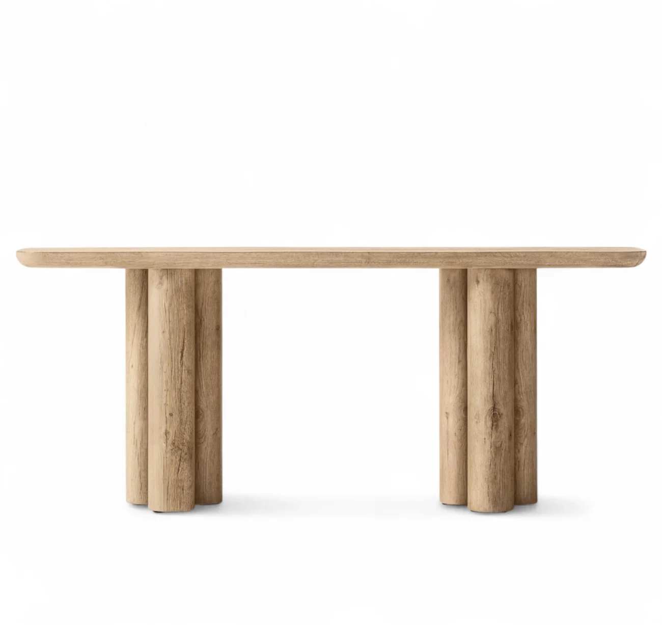 Oslo Cylinder Wood Console Table - Image 4