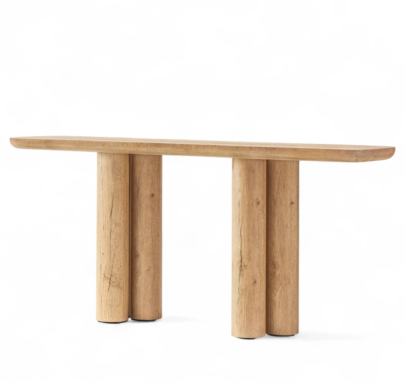 Oslo Cylinder Wood Console Table - Image 2
