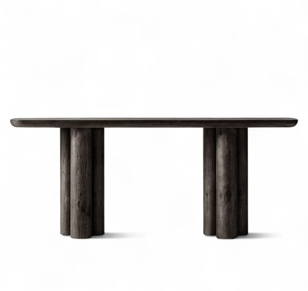 Oslo Cylinder Wood Console Table - Image 6
