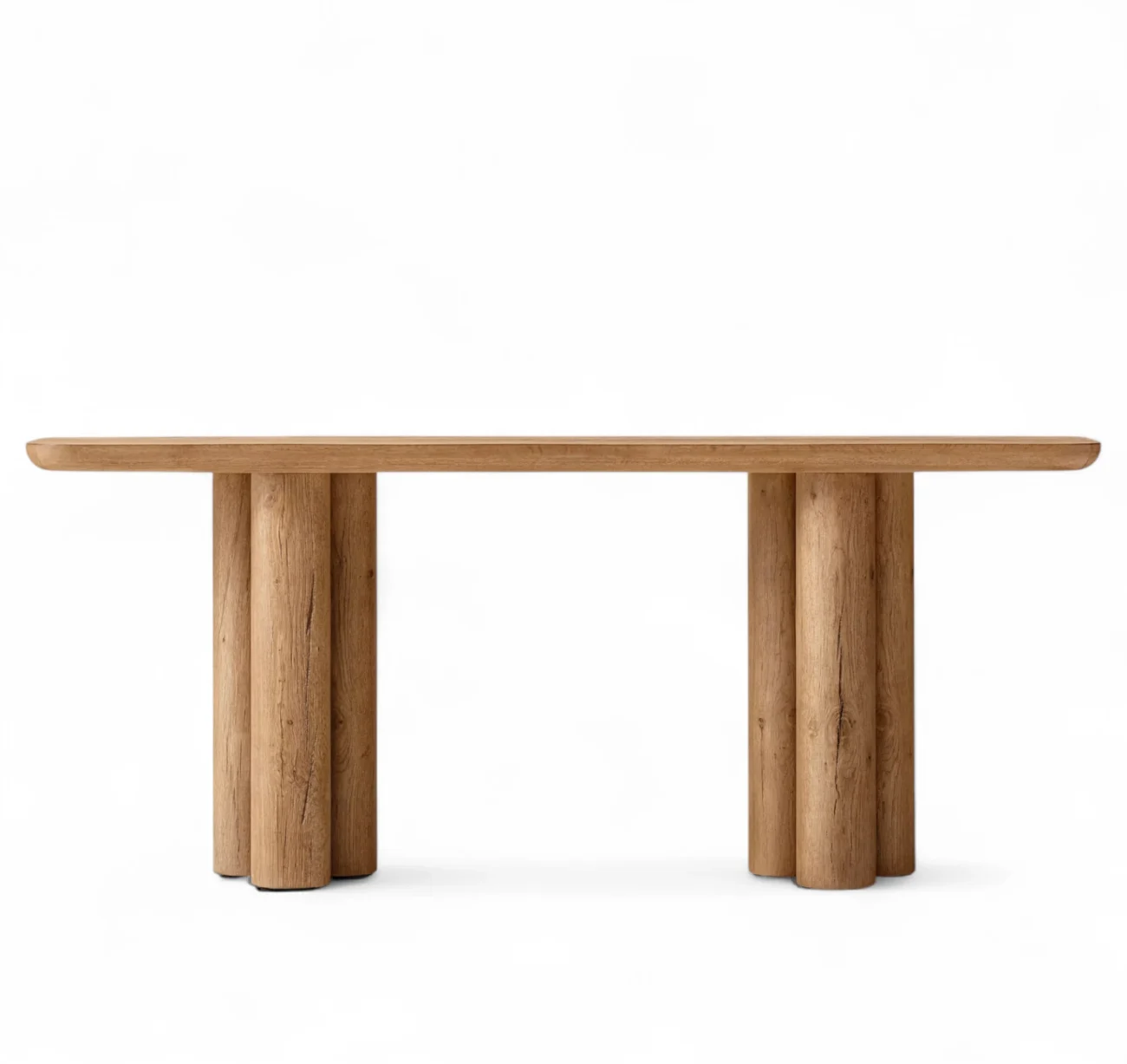 Oslo Cylinder Wood Console Table - Image 3