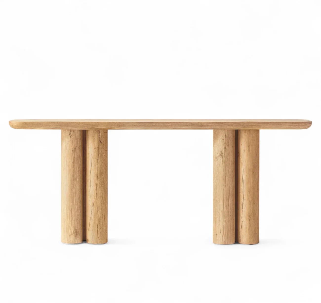 Oslo Cylinder Wood Console Table