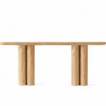 Oslo Cylinder Wood Console Table
