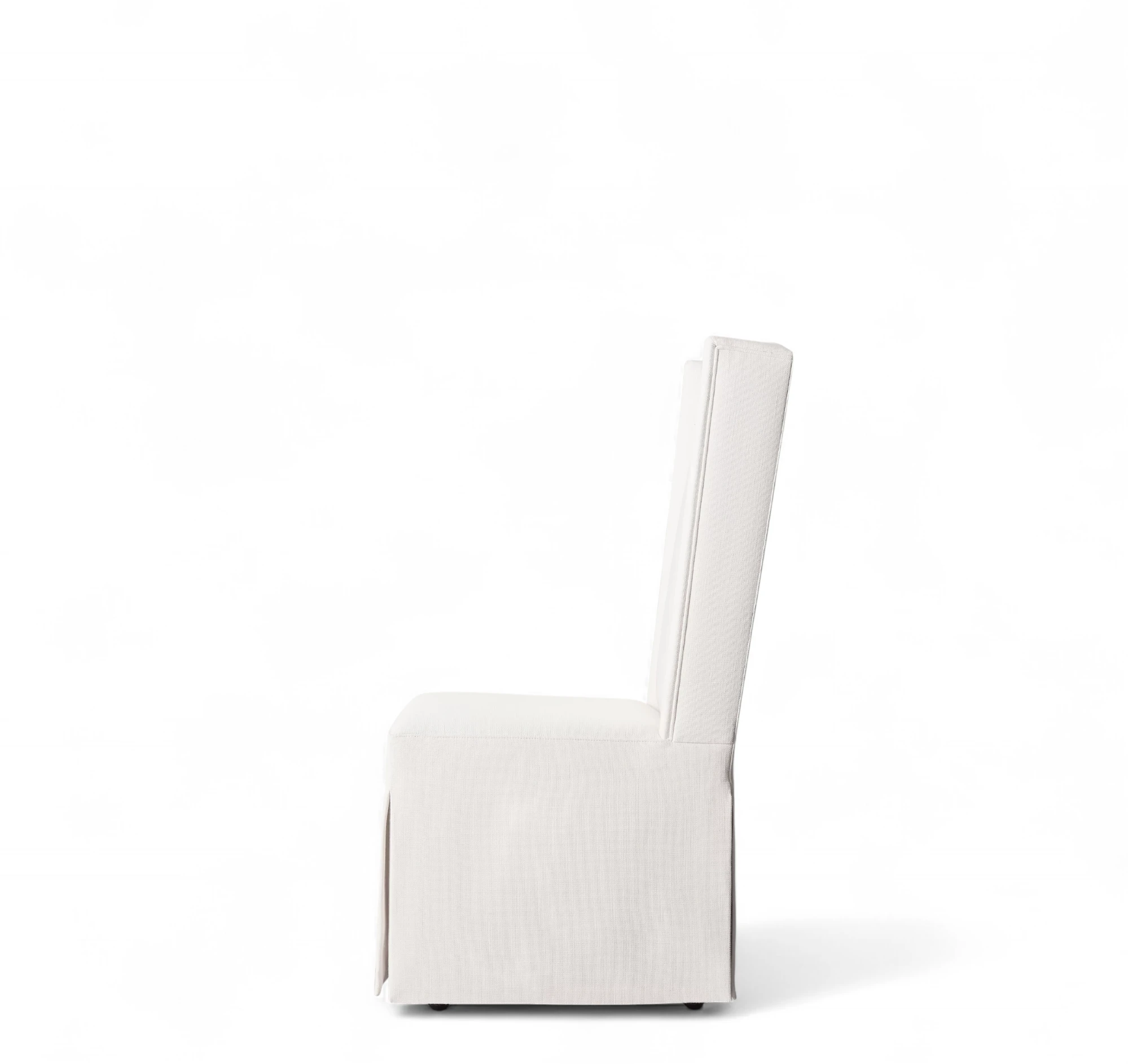 Ames Skirted Fabric Dining Side Chair - Image 2