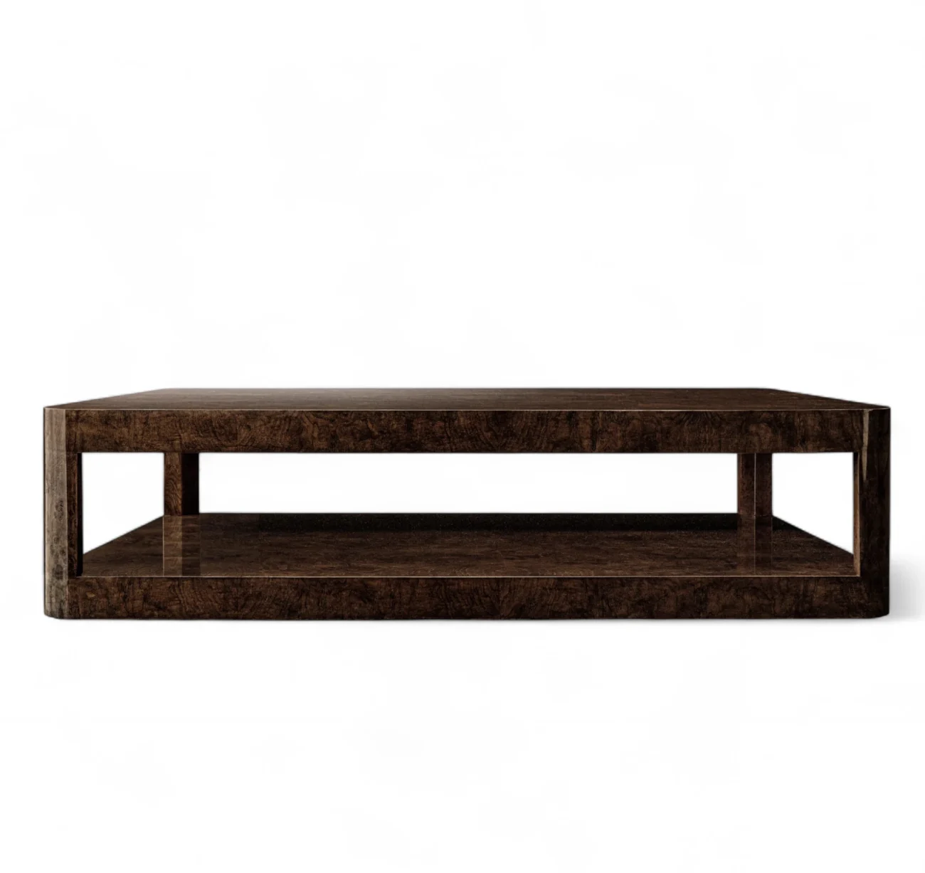 Burl Square Coffee Table