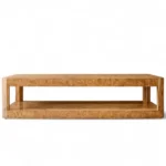 Burl Rectangular Coffee Table