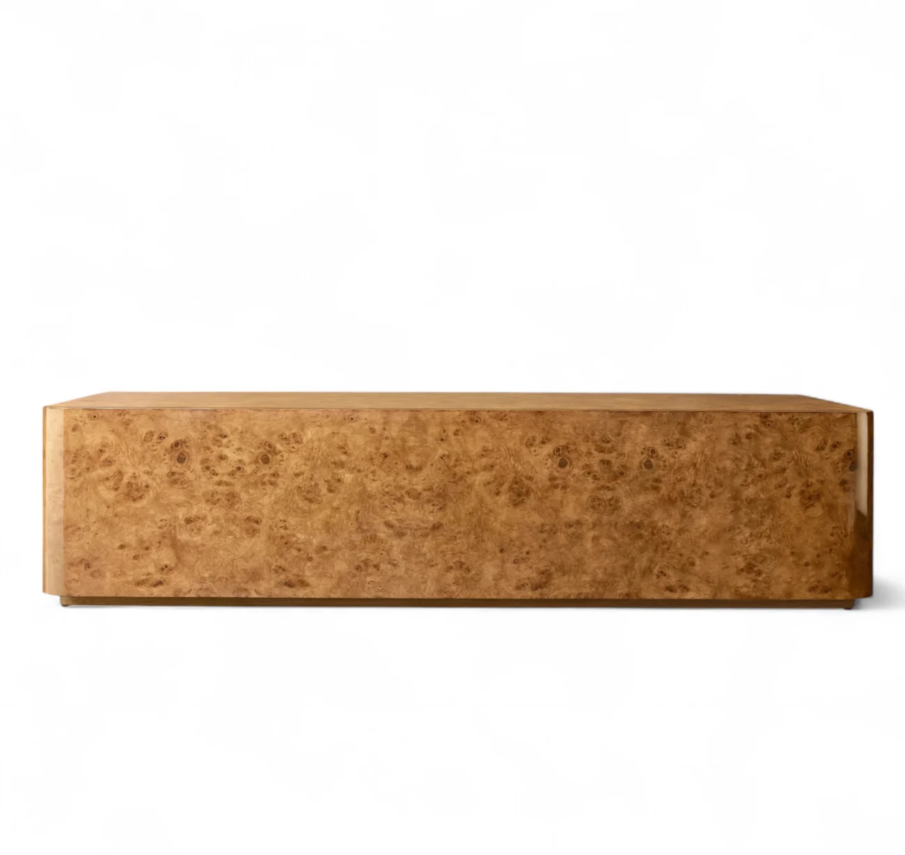 Burl Rectangular Plinth Coffee Table