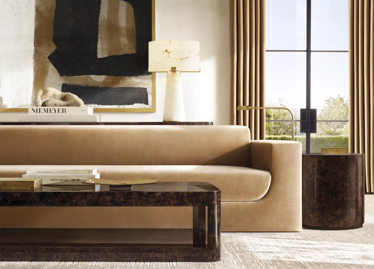 Burl Triple-Door Sideboard - Image 6