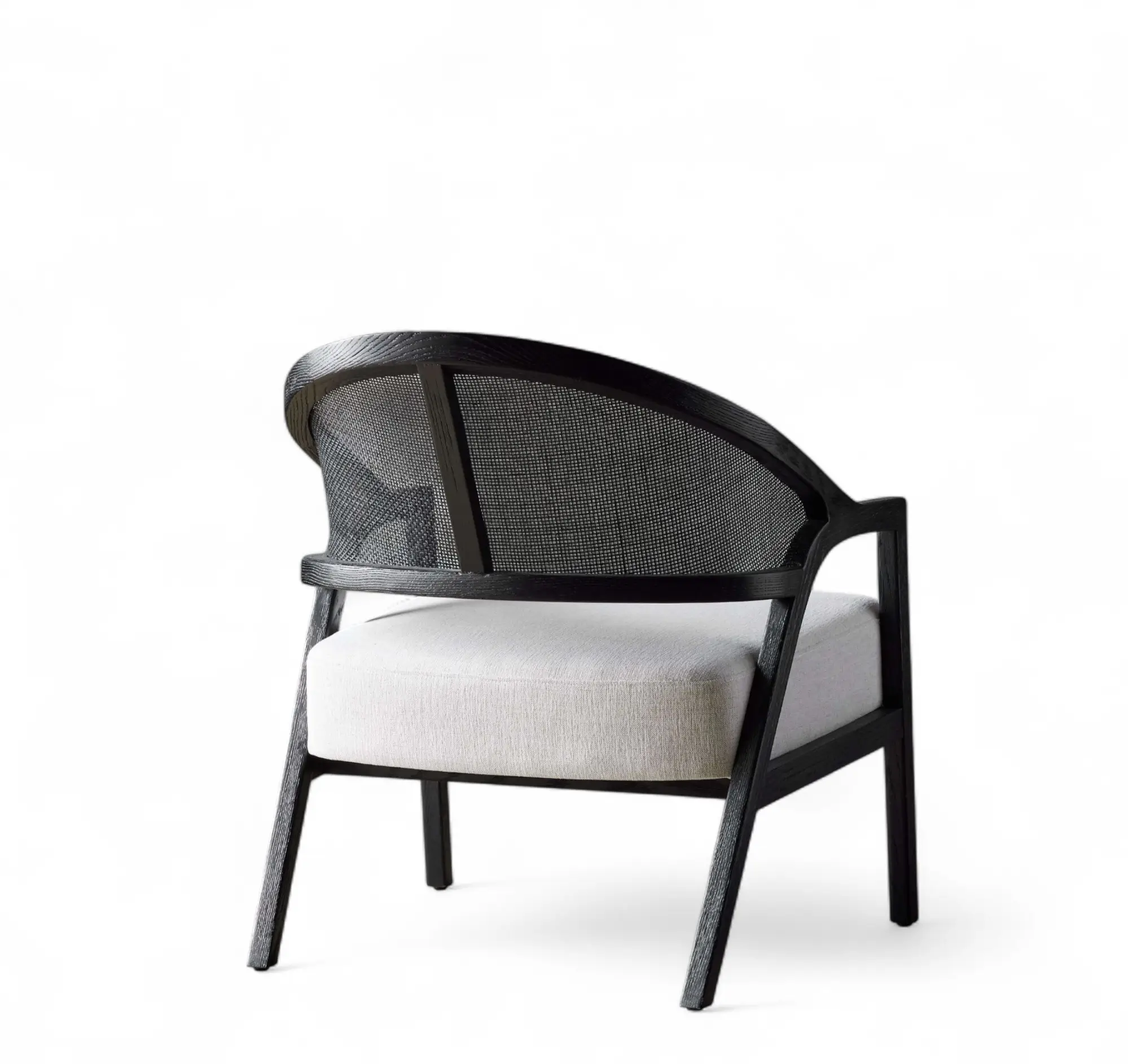 Aimee Cane Upholstered Armchair - Image 3