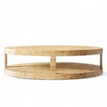 Burl Round Coffee Table