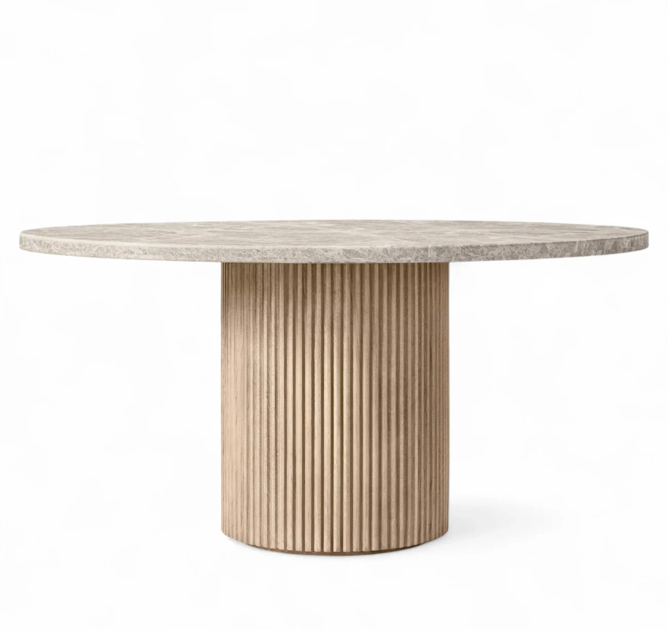 Byron Emperador Marble Round Dining Table - Image 3