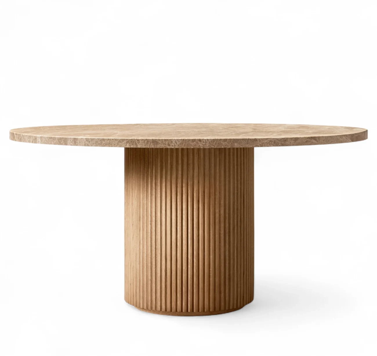 Byron Emperador Marble Round Dining Table
