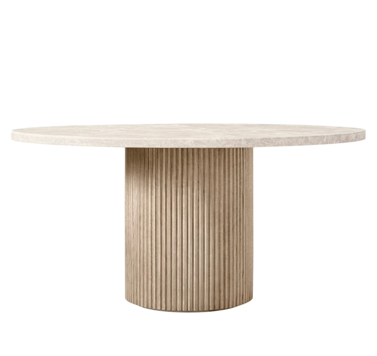 Byron Emperador Marble Round Dining Table - Image 4