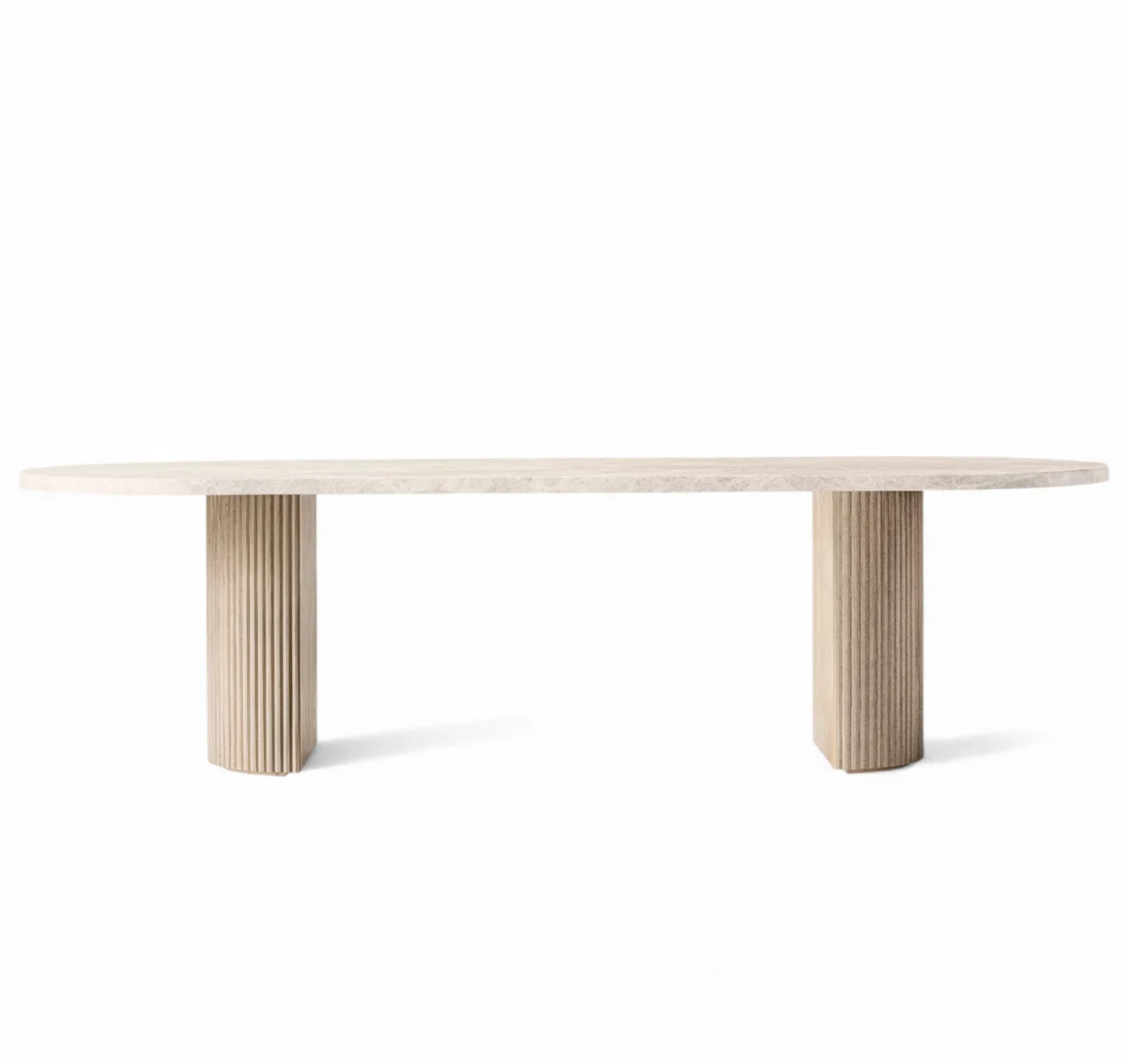 Byron Emperador Oval Dining Table - Image 3