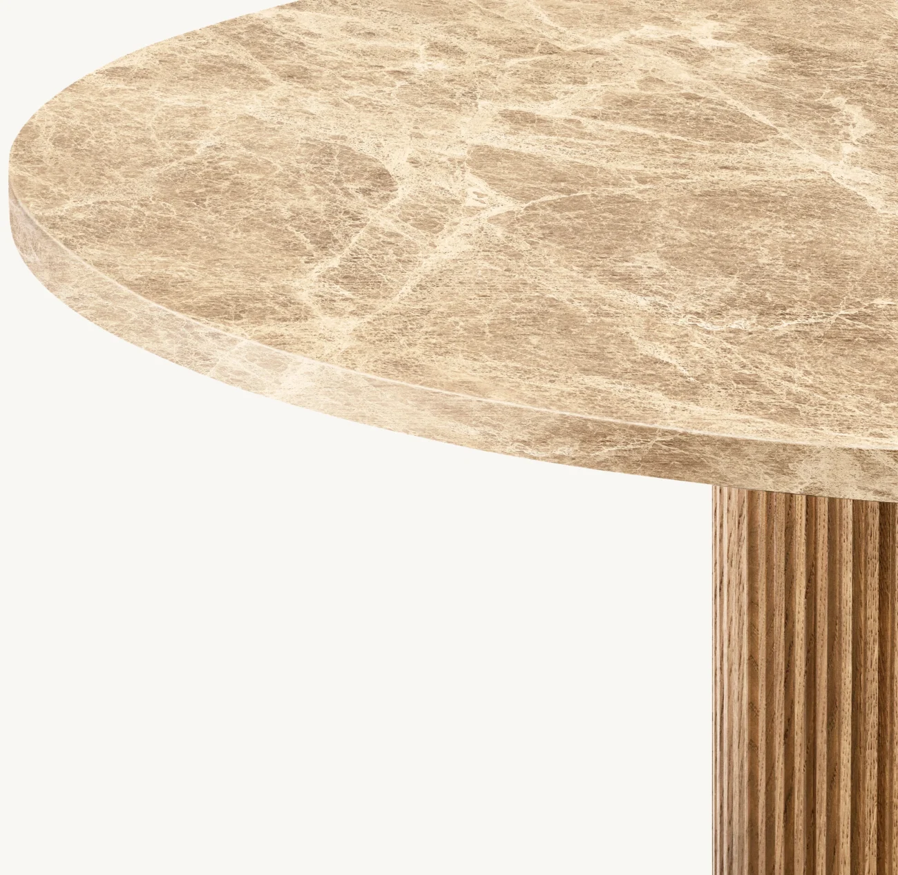 Byron Emperador Marble Round Dining Table - Image 7