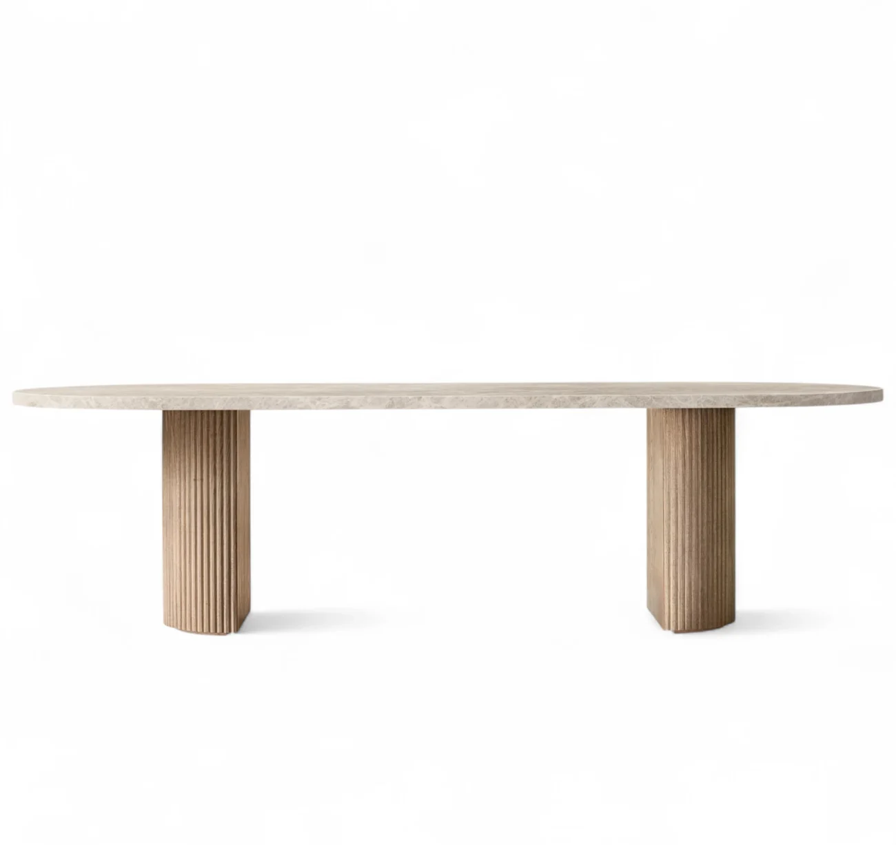 Byron Emperador Oval Dining Table - Image 5