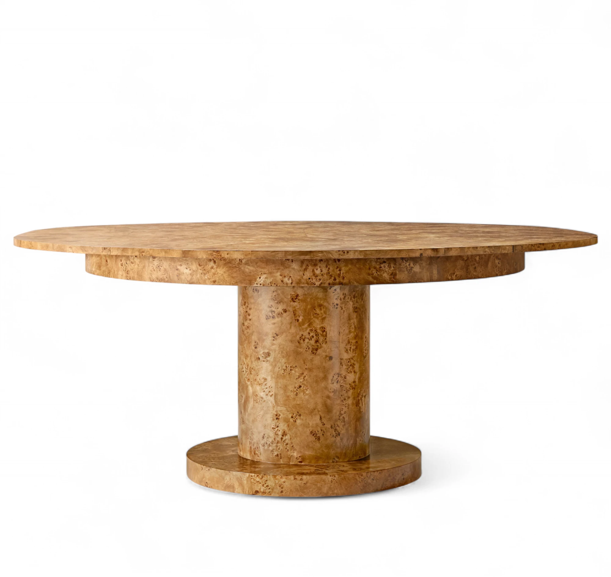 Belmont Burl Round Extension Dining Table - Image 2